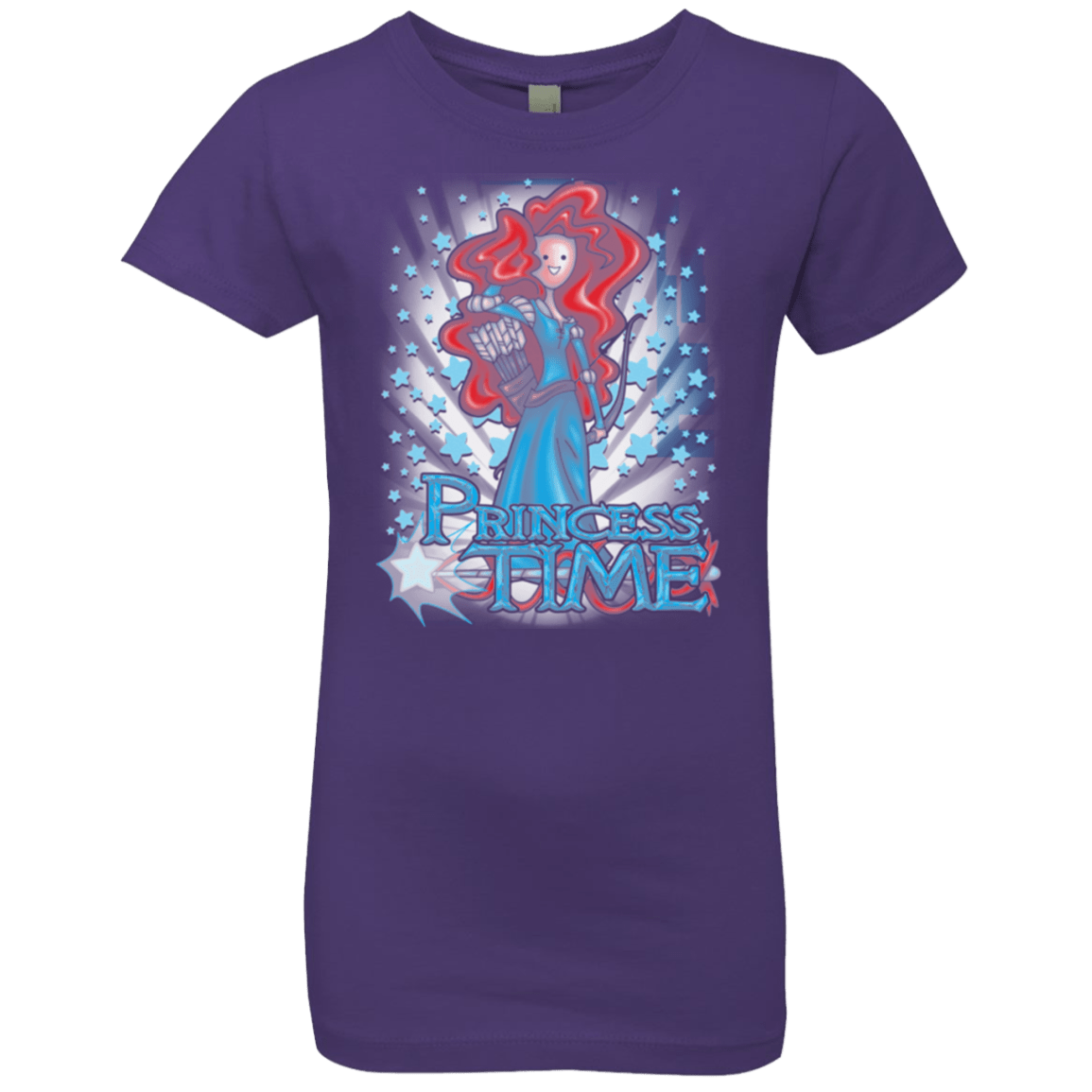 T-Shirts Purple Rush / YXS Princess Time Merida Girls Premium T-Shirt