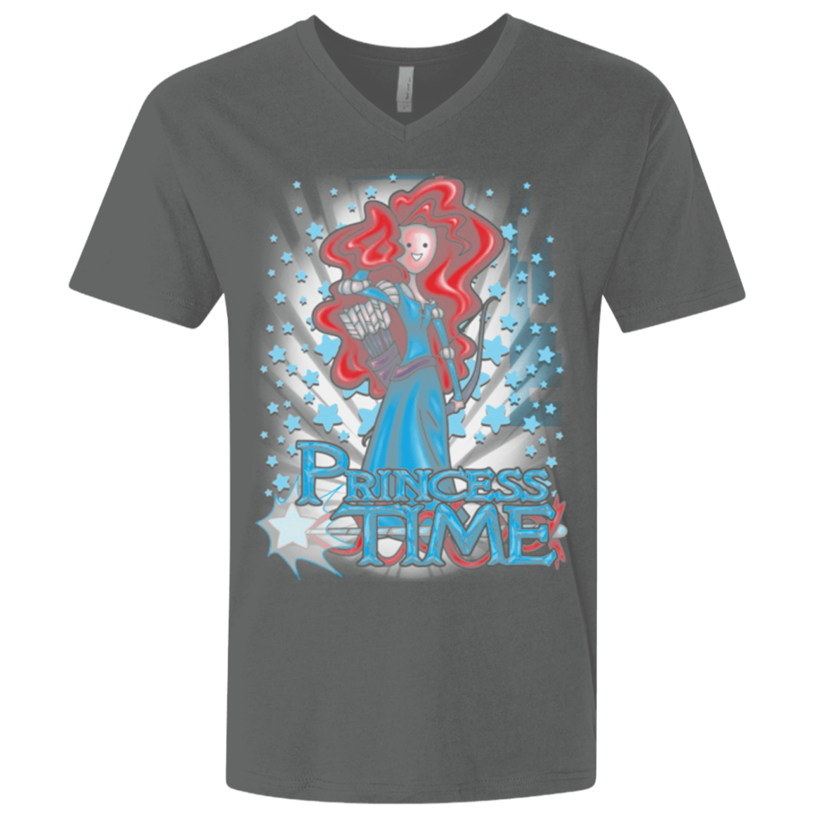 T-Shirts Heavy Metal / X-Small Princess Time Merida Men's Premium V-Neck