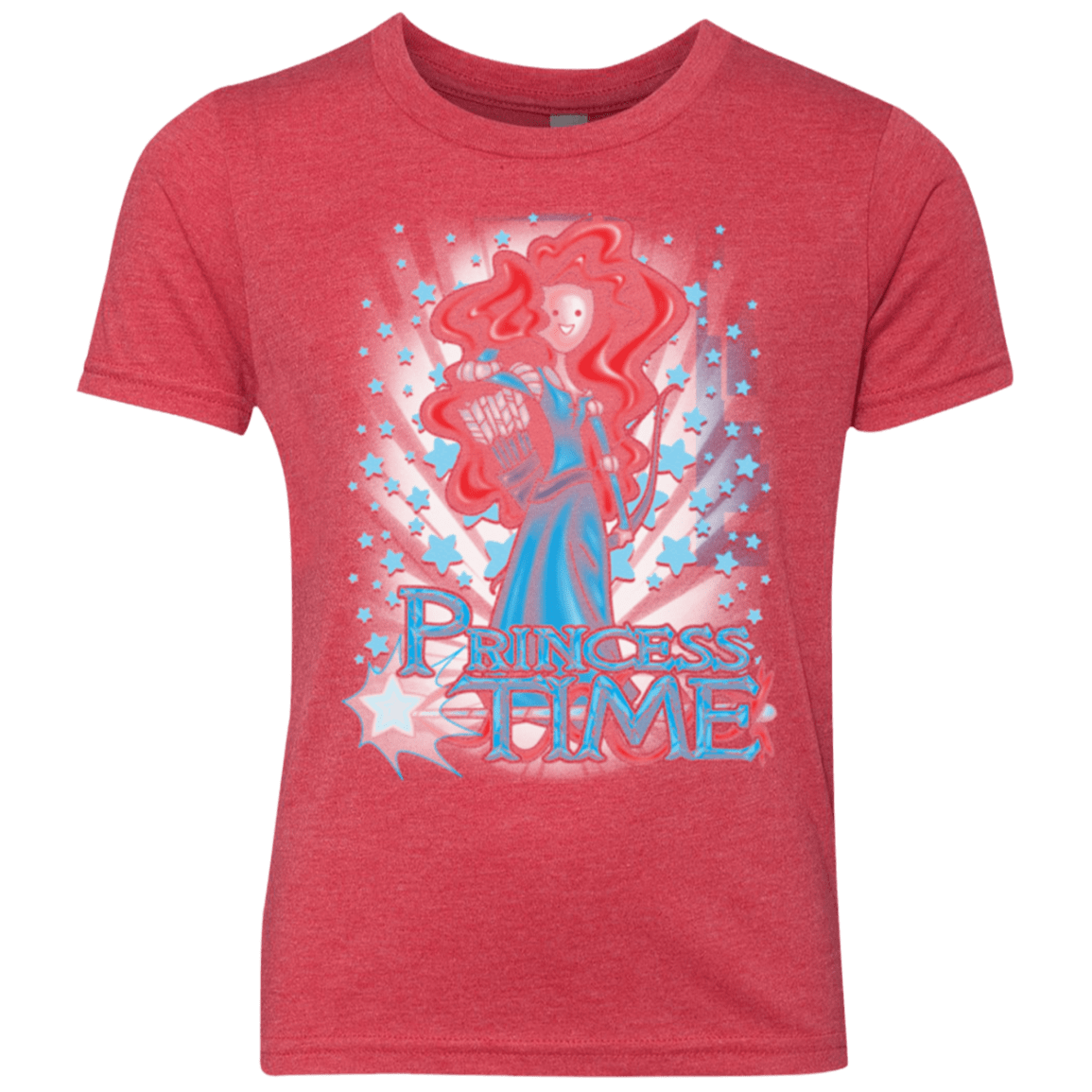 T-Shirts Vintage Red / YXS Princess Time Merida Youth Triblend T-Shirt