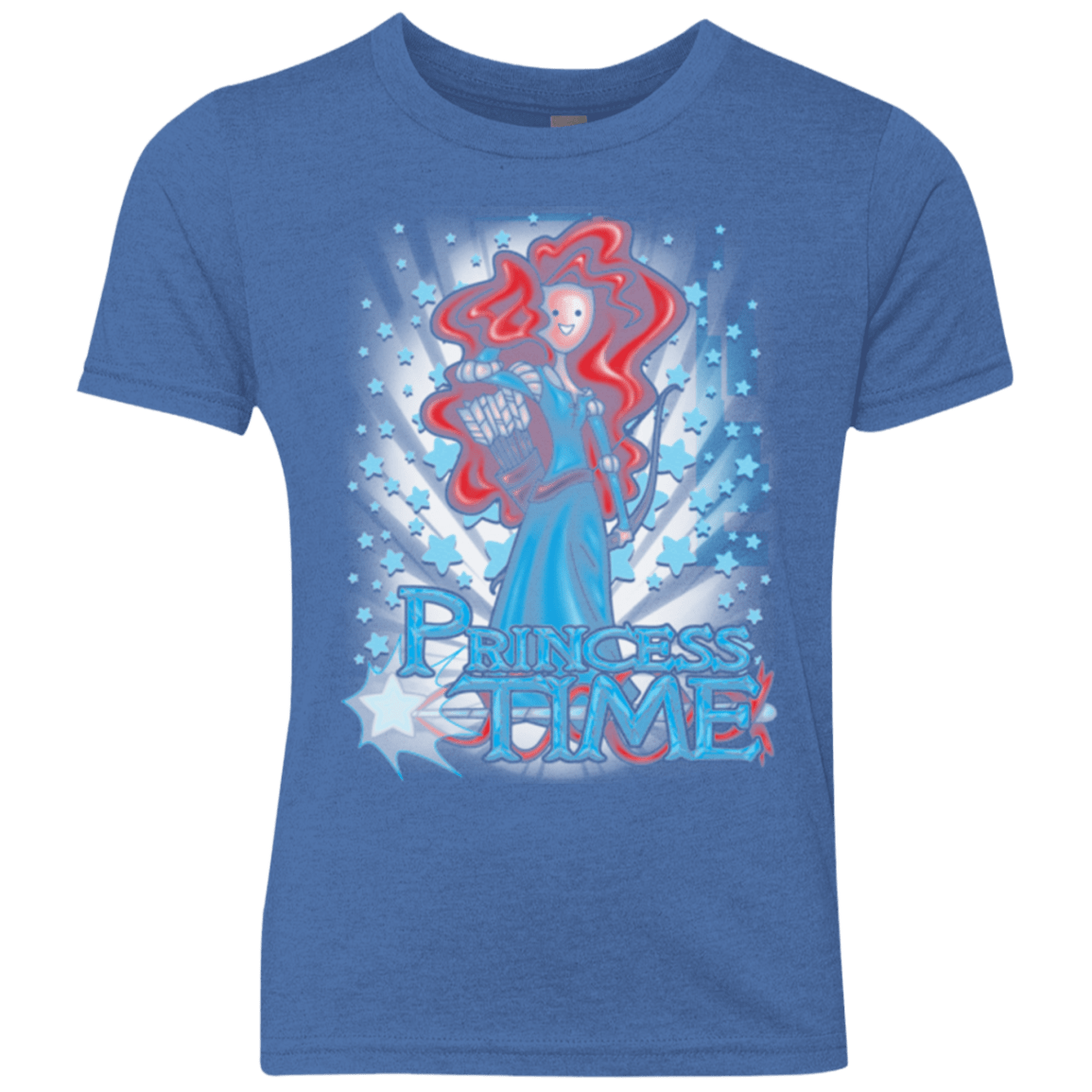 T-Shirts Vintage Royal / YXS Princess Time Merida Youth Triblend T-Shirt