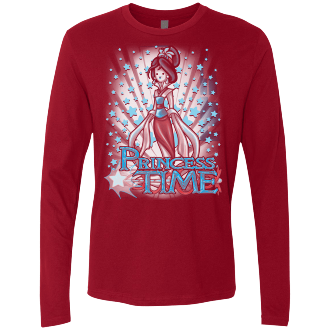 T-Shirts Cardinal / Small Princess Time Mulan Men's Premium Long Sleeve