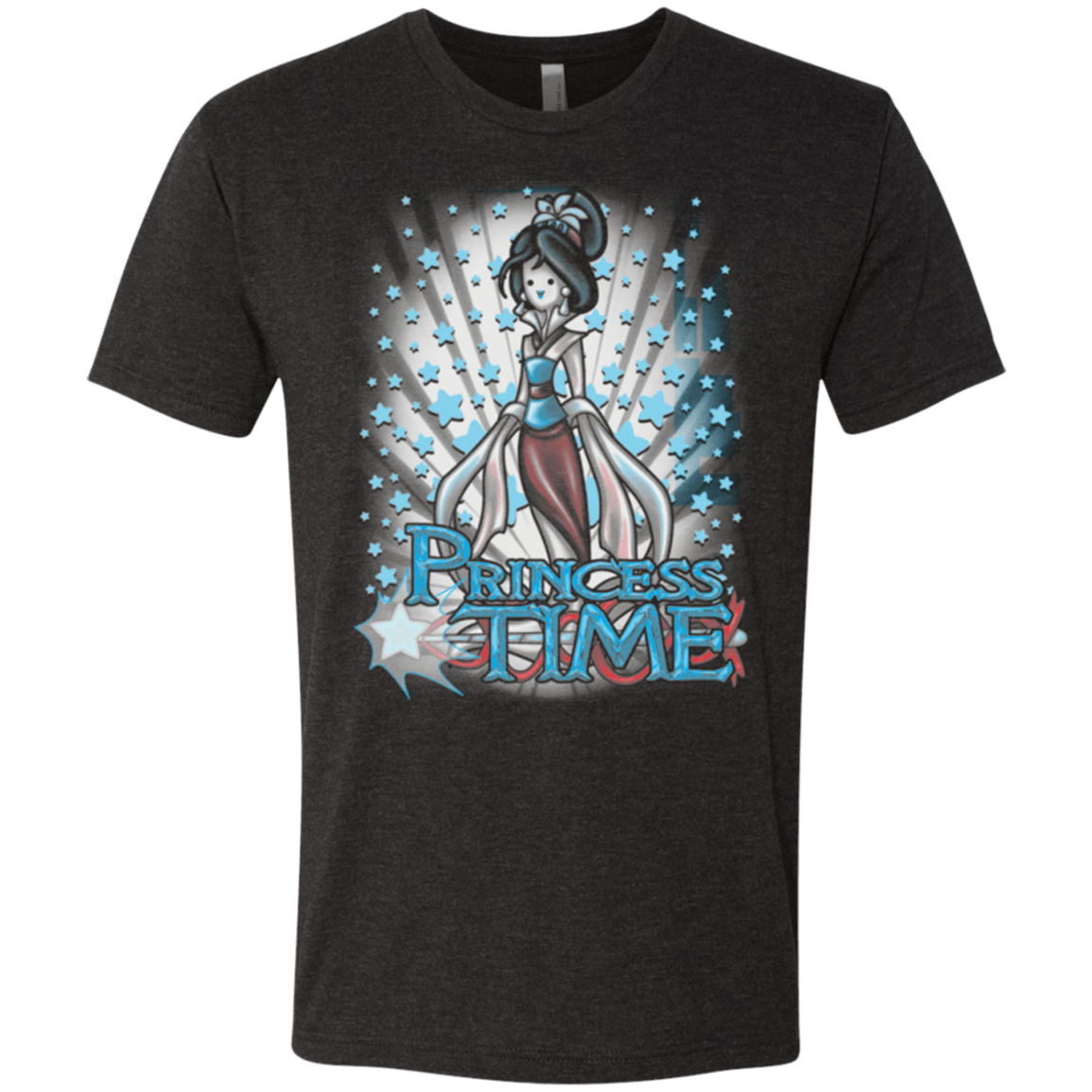 T-Shirts Vintage Black / Small Princess Time Mulan Men's Triblend T-Shirt