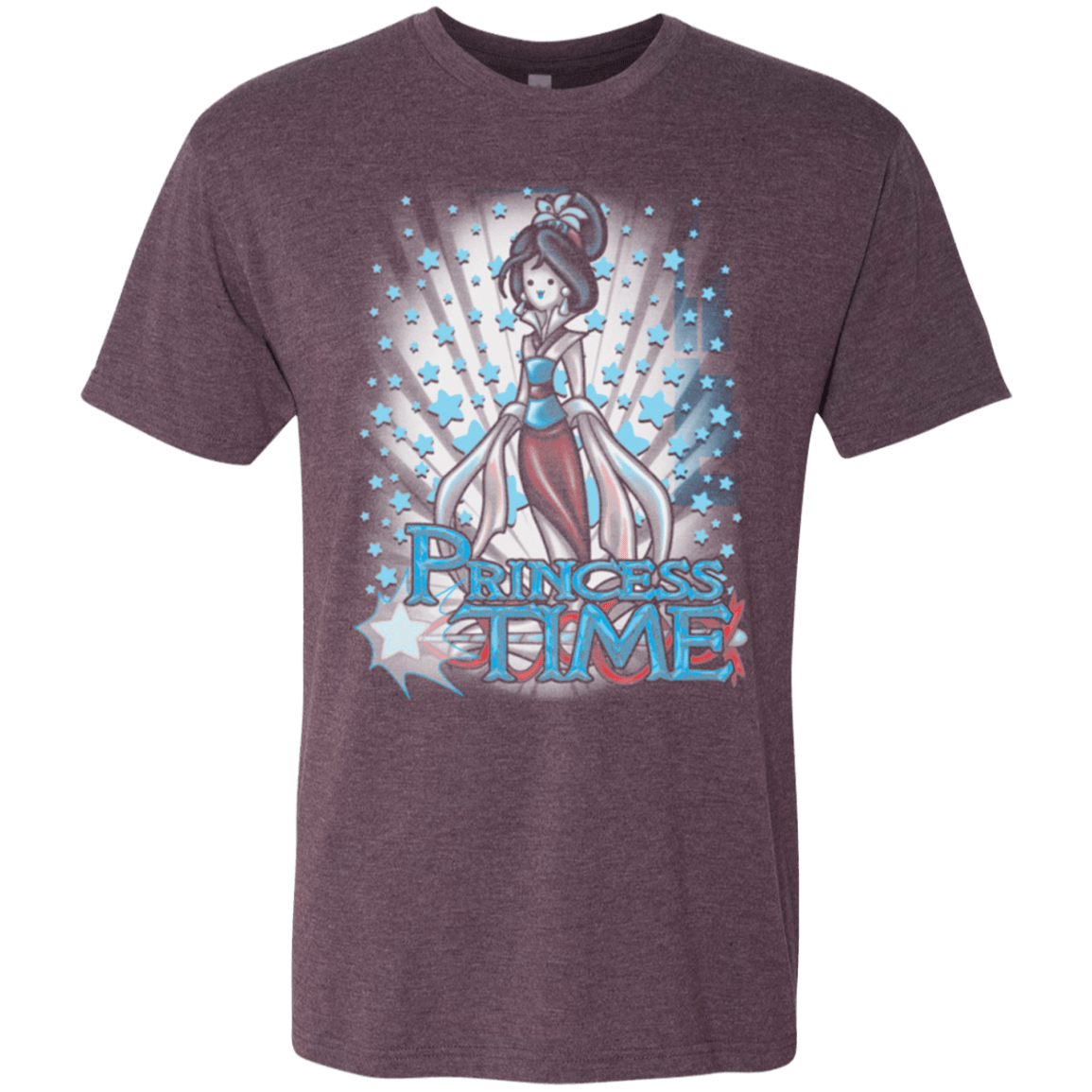 T-Shirts Vintage Purple / Small Princess Time Mulan Men's Triblend T-Shirt