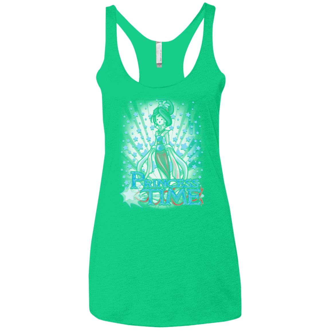 T-Shirts Envy / X-Small Princess Time Mulan Women's Triblend Racerback Tank