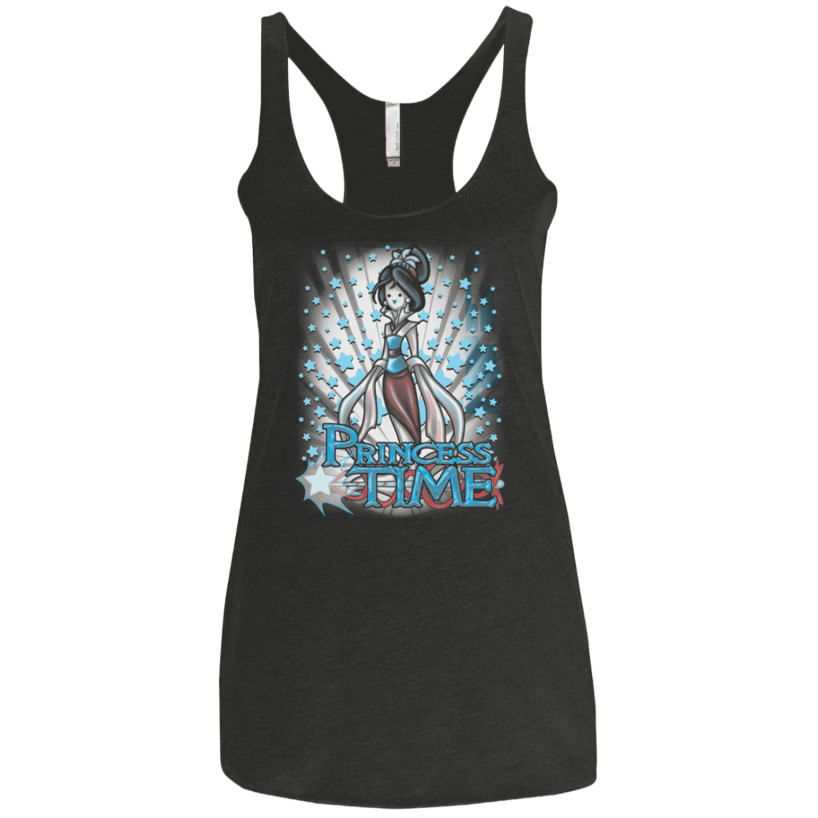 T-Shirts Vintage Black / X-Small Princess Time Mulan Women's Triblend Racerback Tank