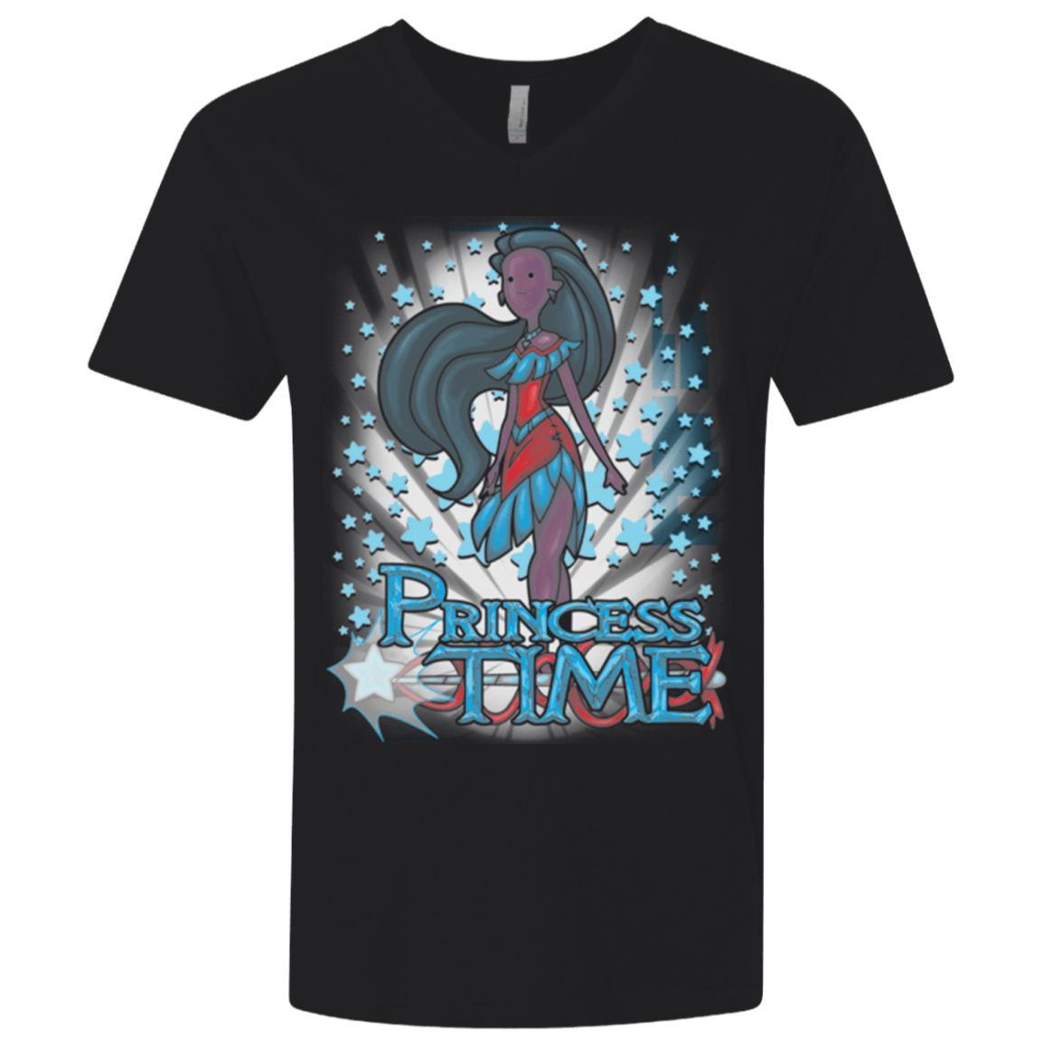 T-Shirts Black / X-Small Princess Time Pocahontas Men's Premium V-Neck