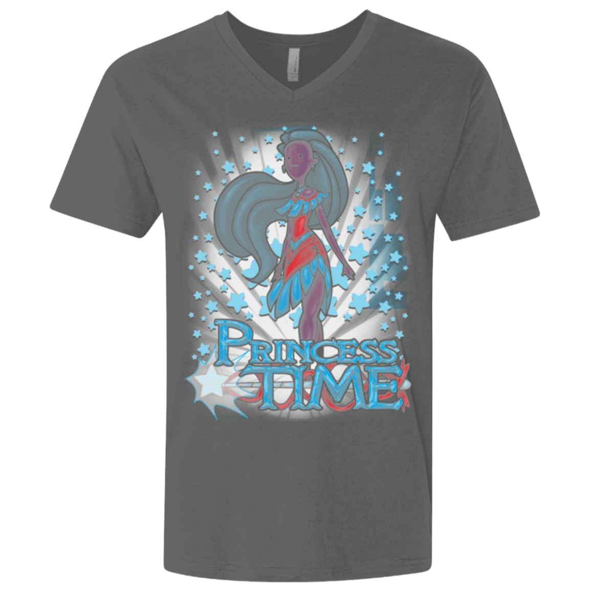 T-Shirts Heavy Metal / X-Small Princess Time Pocahontas Men's Premium V-Neck
