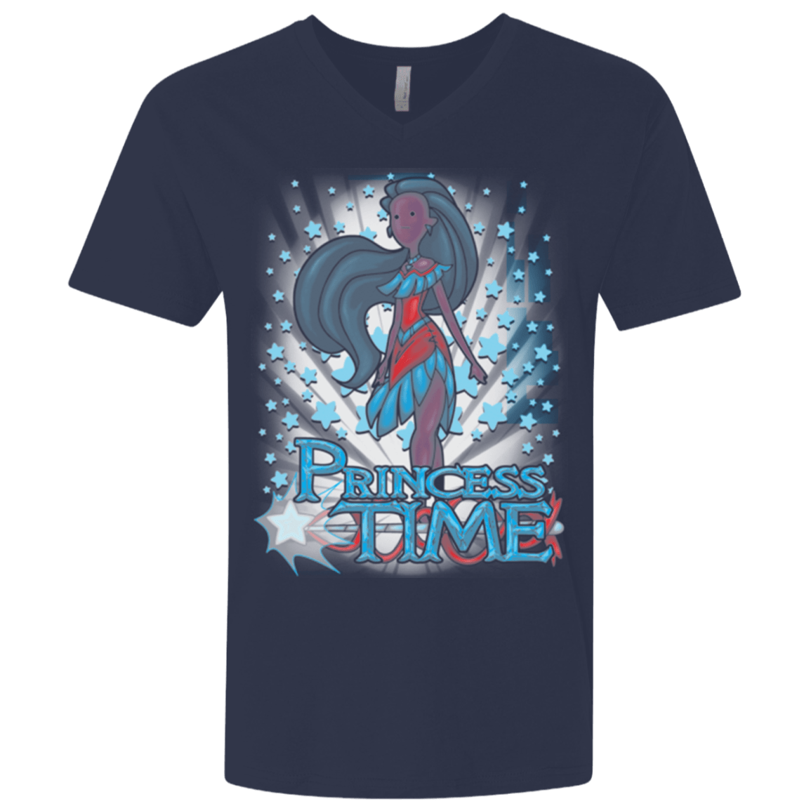 T-Shirts Midnight Navy / X-Small Princess Time Pocahontas Men's Premium V-Neck