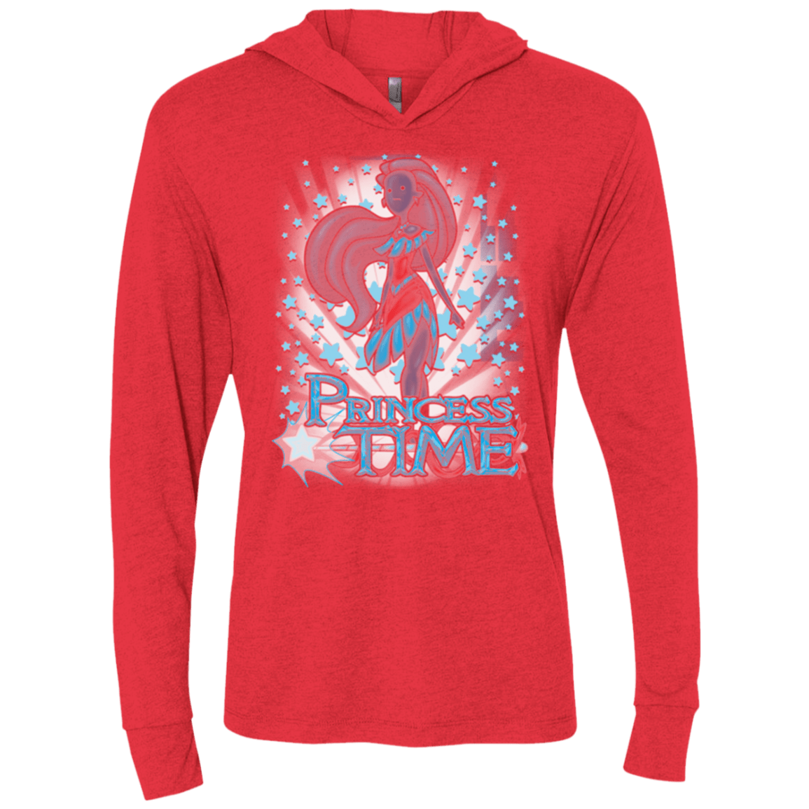 T-Shirts Vintage Red / X-Small Princess Time Pocahontas Triblend Long Sleeve Hoodie Tee