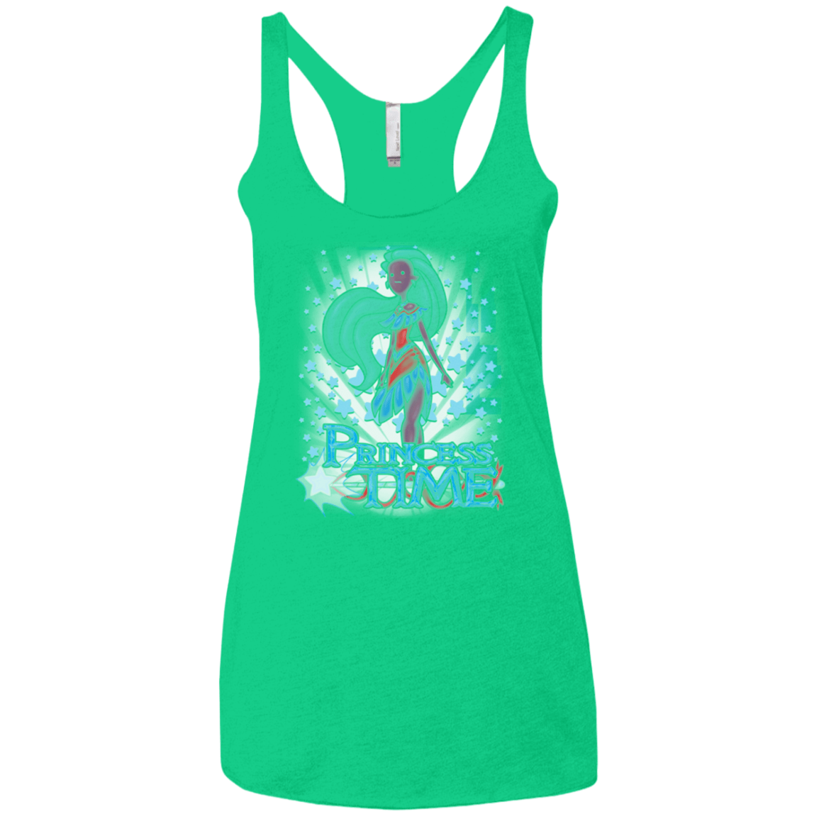 T-Shirts Envy / X-Small Princess Time Pocahontas Women's Triblend Racerback Tank