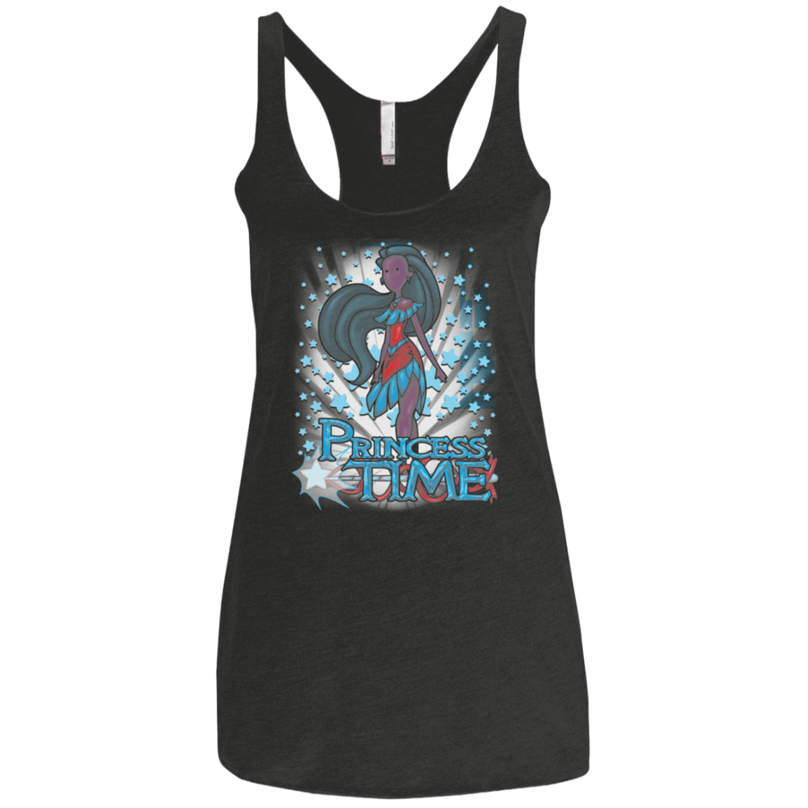 T-Shirts Vintage Black / X-Small Princess Time Pocahontas Women's Triblend Racerback Tank