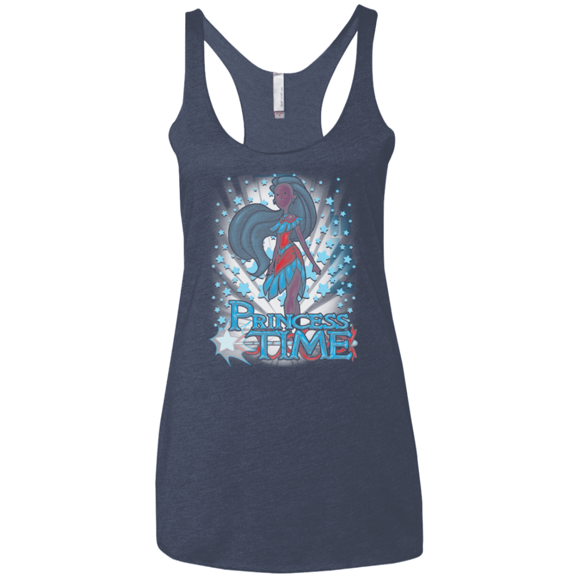 T-Shirts Vintage Navy / X-Small Princess Time Pocahontas Women's Triblend Racerback Tank