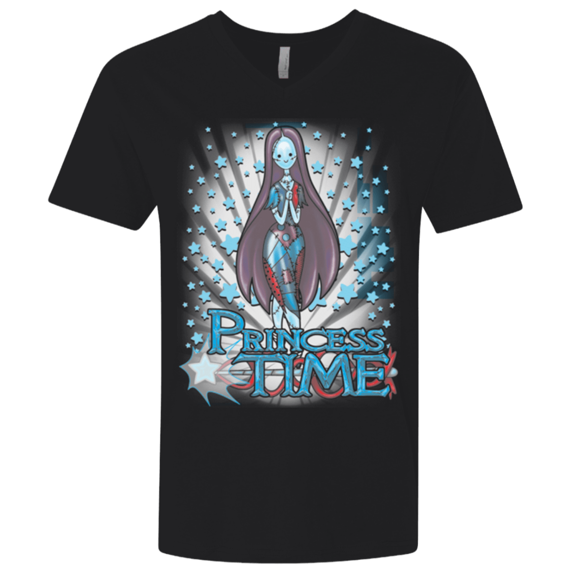 T-Shirts Black / X-Small Princess Time Sally Men's Premium V-Neck