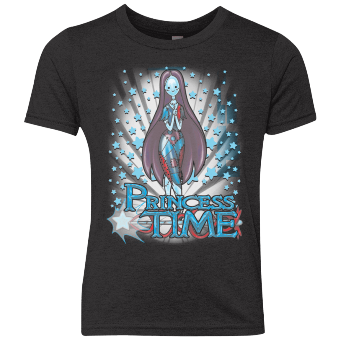 T-Shirts Vintage Black / YXS Princess Time Sally Youth Triblend T-Shirt