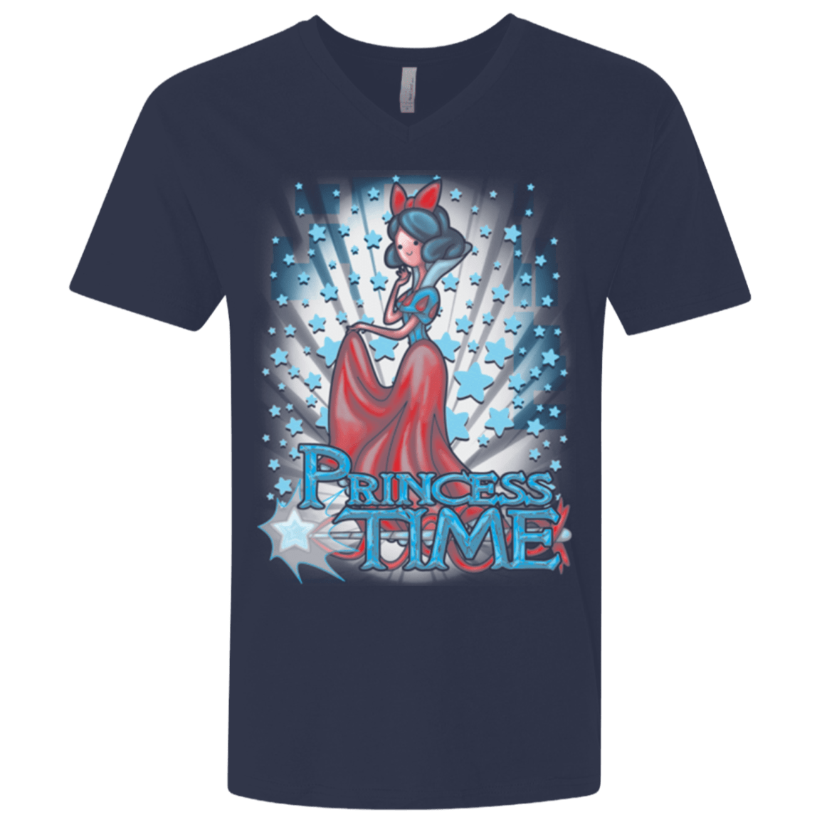 T-Shirts Midnight Navy / X-Small Princess Time Snow White Men's Premium V-Neck