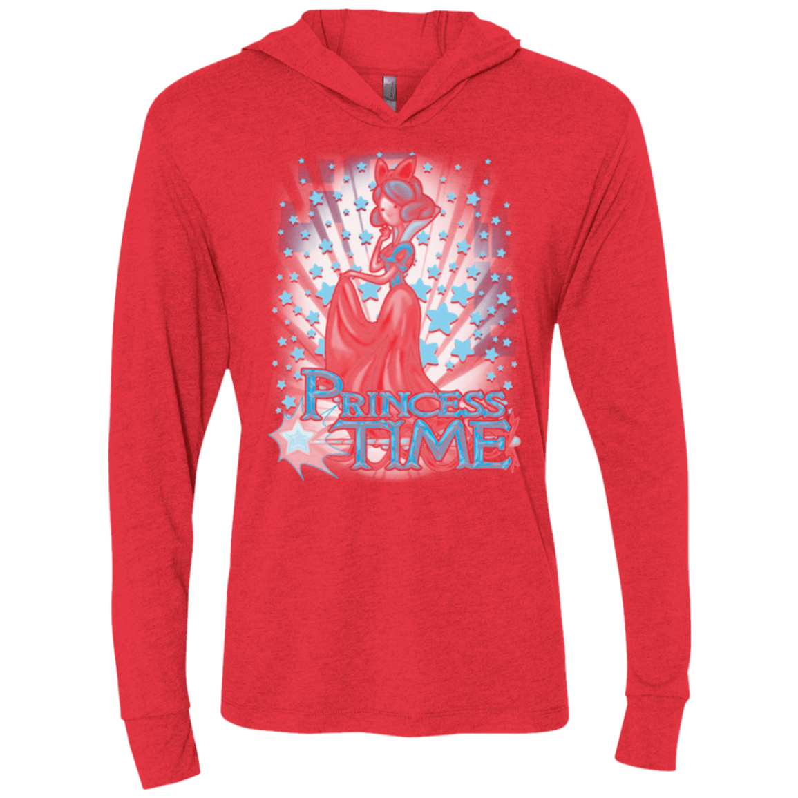 T-Shirts Vintage Red / X-Small Princess Time Snow White Triblend Long Sleeve Hoodie Tee