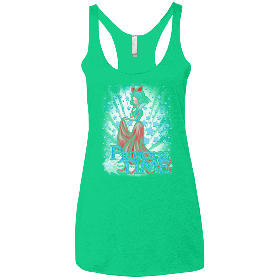 T-Shirts Envy / X-Small Princess Time Snow White Women's Triblend Racerback Tank