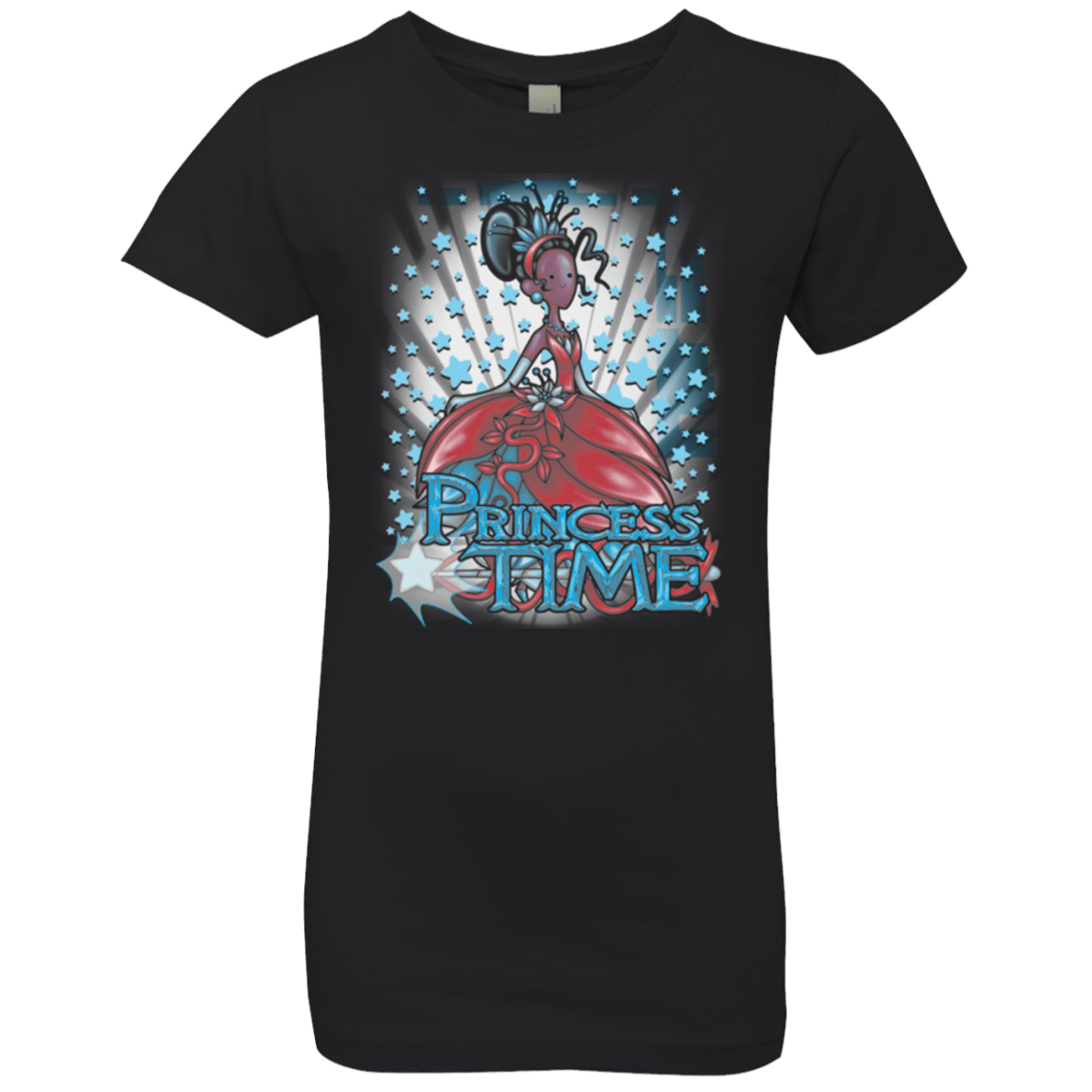 T-Shirts Black / YXS Princess Time Tiana Girls Premium T-Shirt