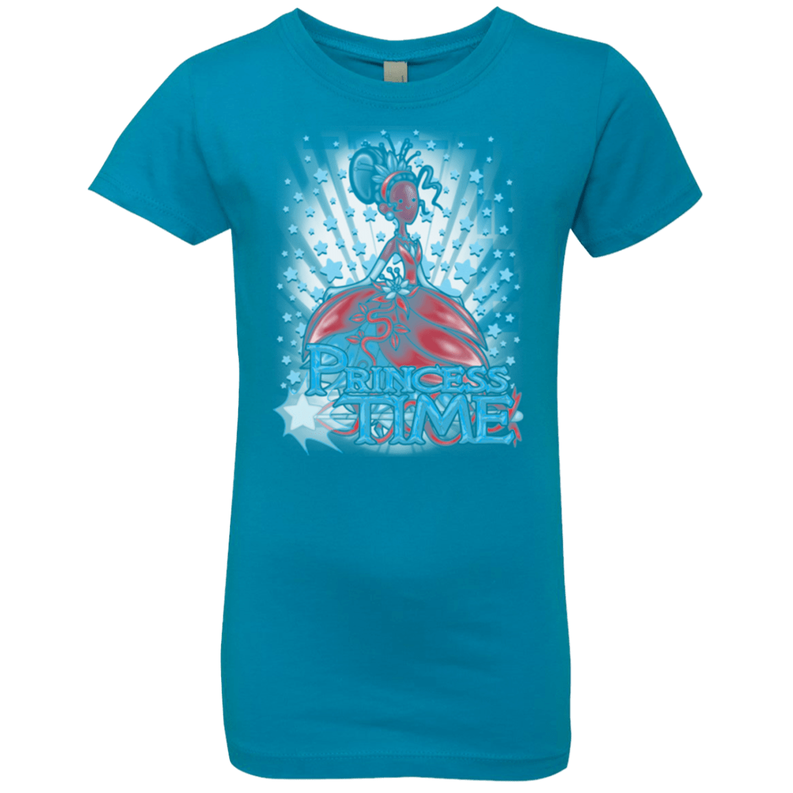 T-Shirts Turquoise / YXS Princess Time Tiana Girls Premium T-Shirt