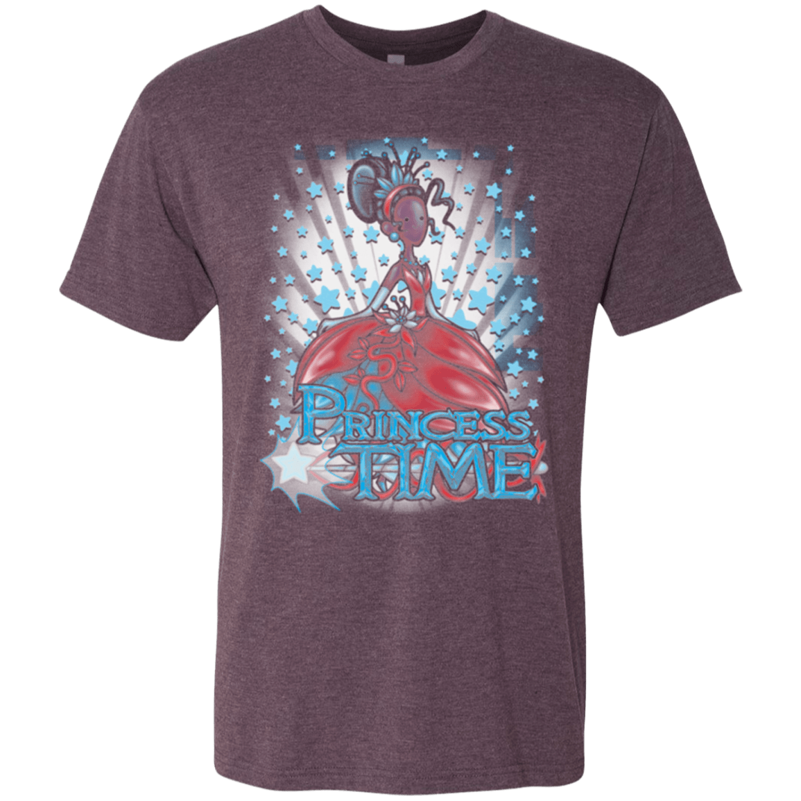 T-Shirts Vintage Purple / Small Princess Time Tiana Men's Triblend T-Shirt