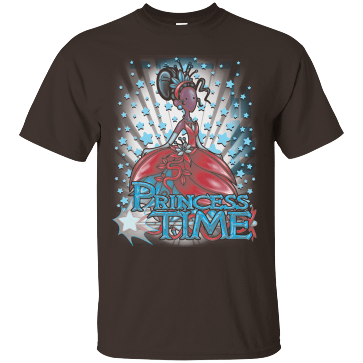 T-Shirts Dark Chocolate / Small Princess Time Tiana T-Shirt