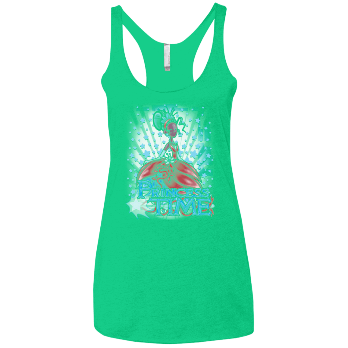 T-Shirts Envy / X-Small Princess Time Tiana Women's Triblend Racerback Tank