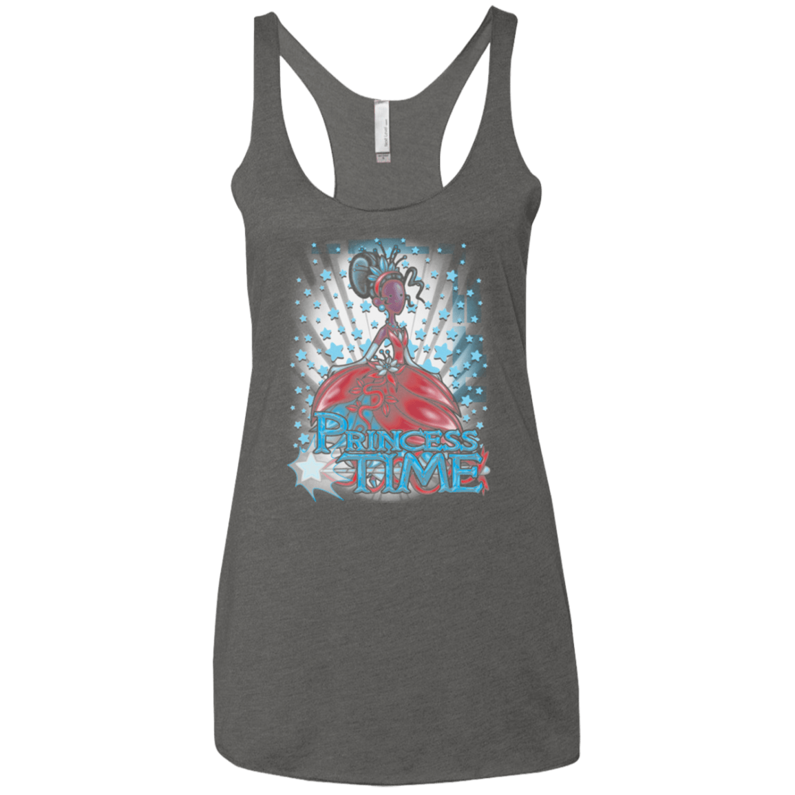T-Shirts Premium Heather / X-Small Princess Time Tiana Women's Triblend Racerback Tank