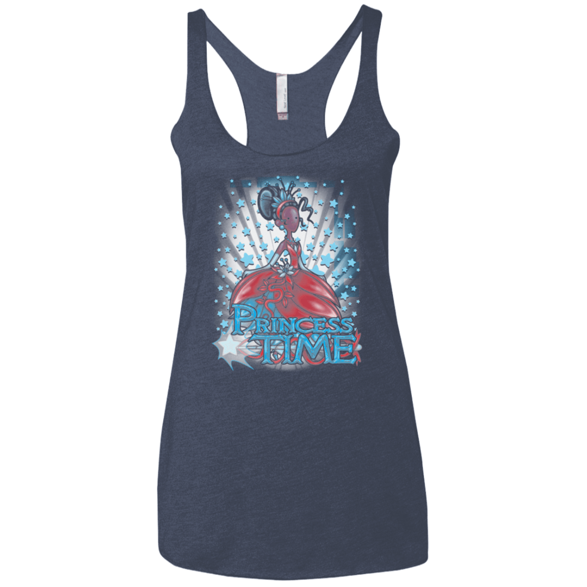 T-Shirts Vintage Navy / X-Small Princess Time Tiana Women's Triblend Racerback Tank