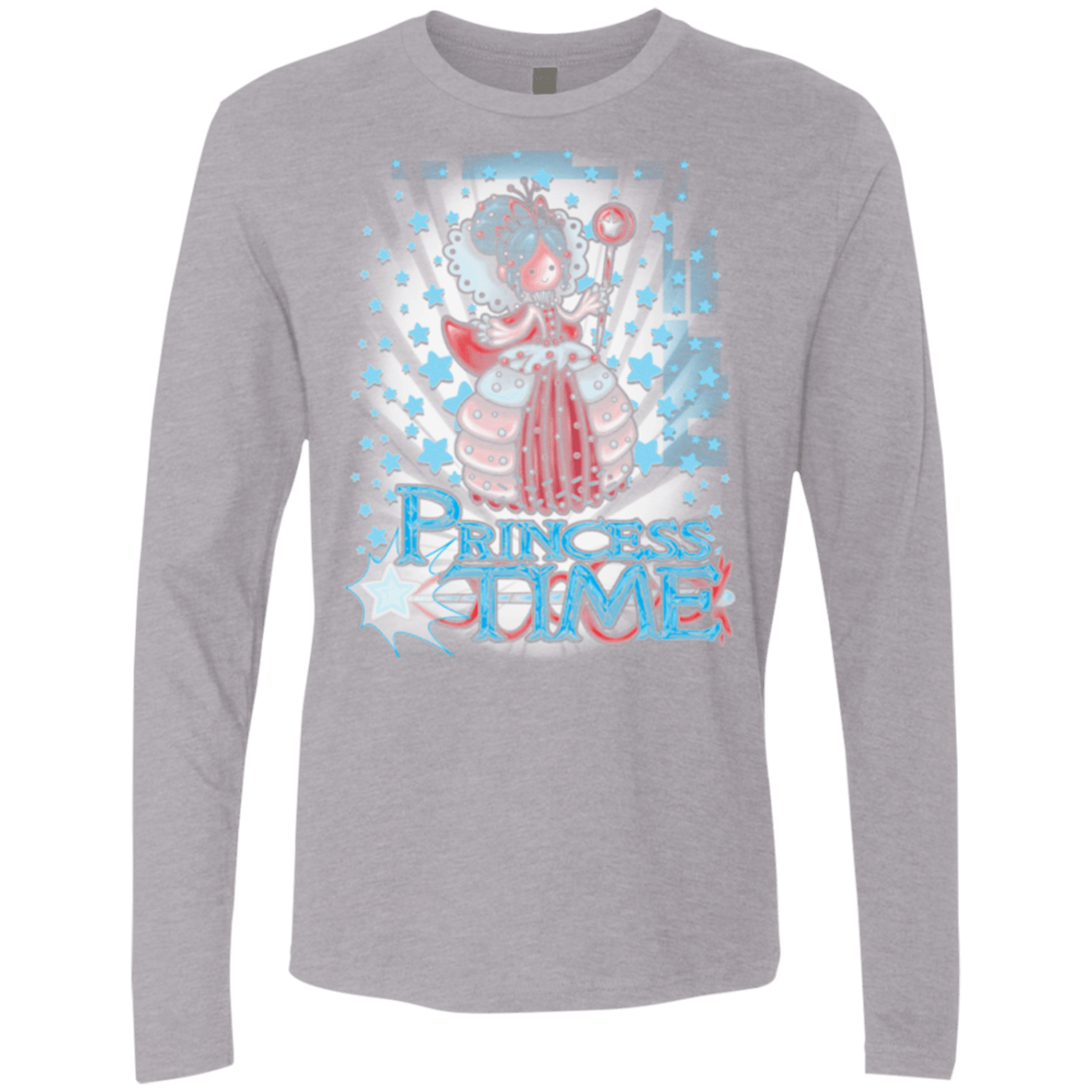 T-Shirts Heather Grey / Small Princess Time Vanellope Men's Premium Long Sleeve