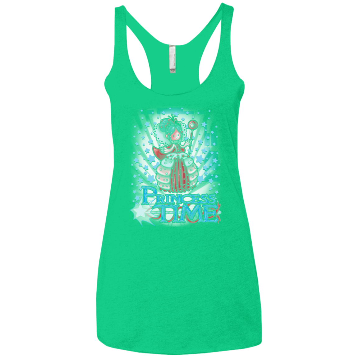 T-Shirts Envy / X-Small Princess Time Vanellope Women's Triblend Racerback Tank