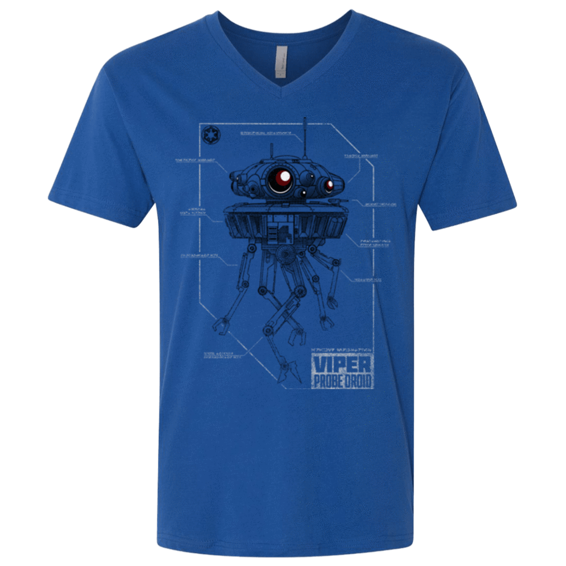 T-Shirts Royal / X-Small Probe Droid POD Men's Premium V-Neck