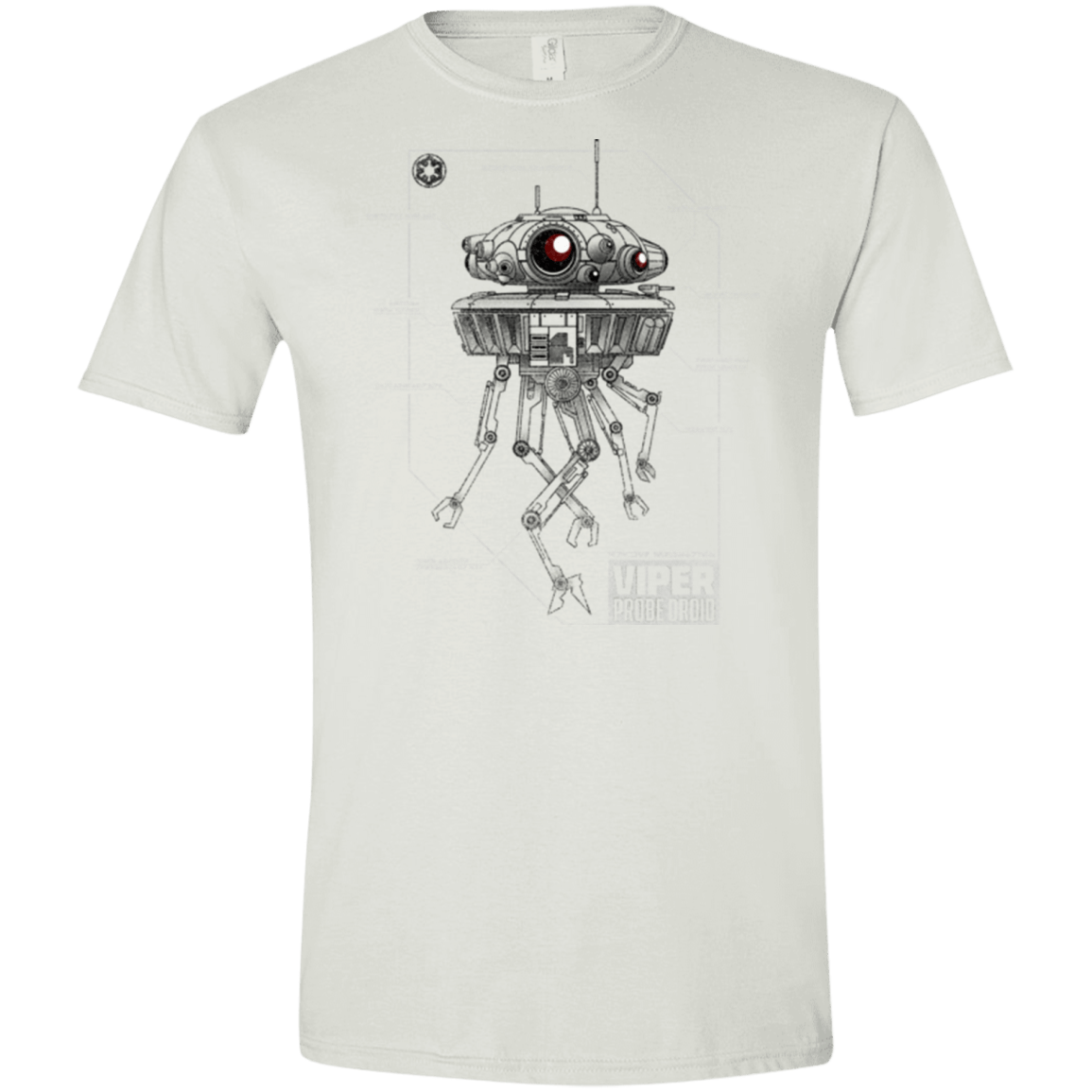 T-Shirts White / X-Small Probe Droid POD Men's Semi-Fitted Softstyle