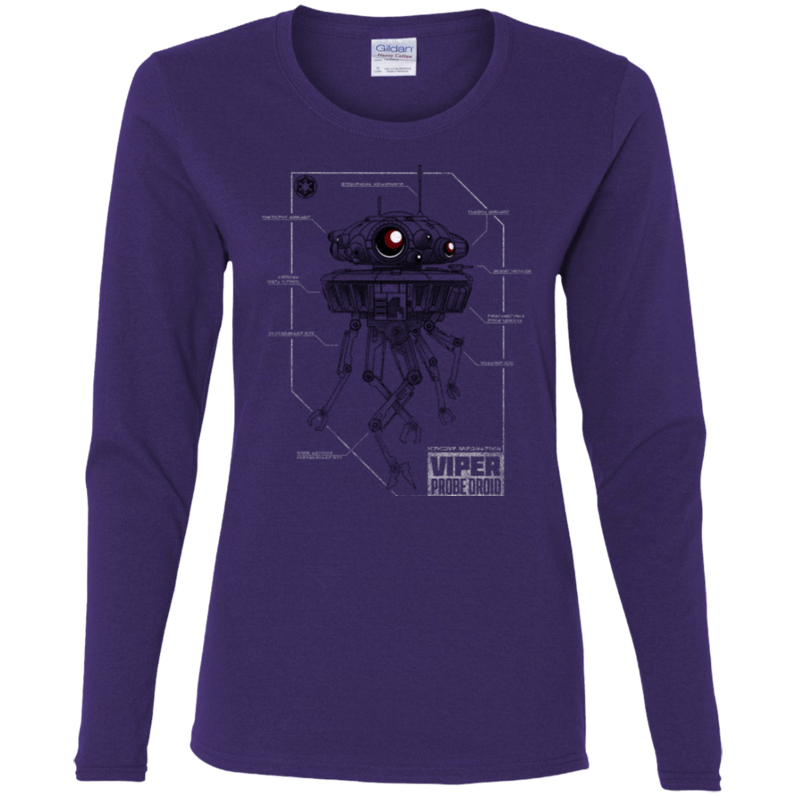 T-Shirts Purple / S Probe Droid POD Women's Long Sleeve T-Shirt