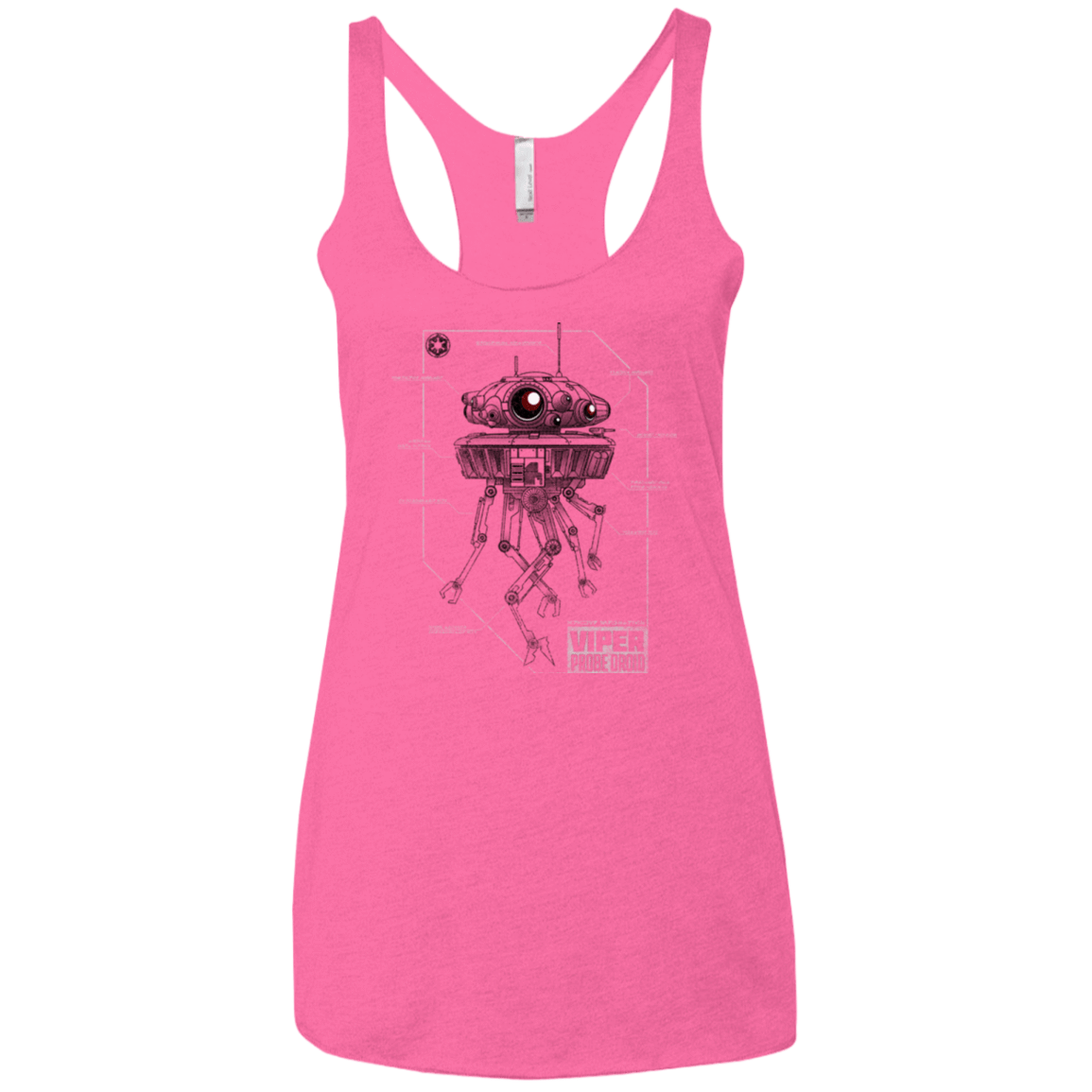 T-Shirts Vintage Pink / X-Small Probe Droid POD Women's Triblend Racerback Tank