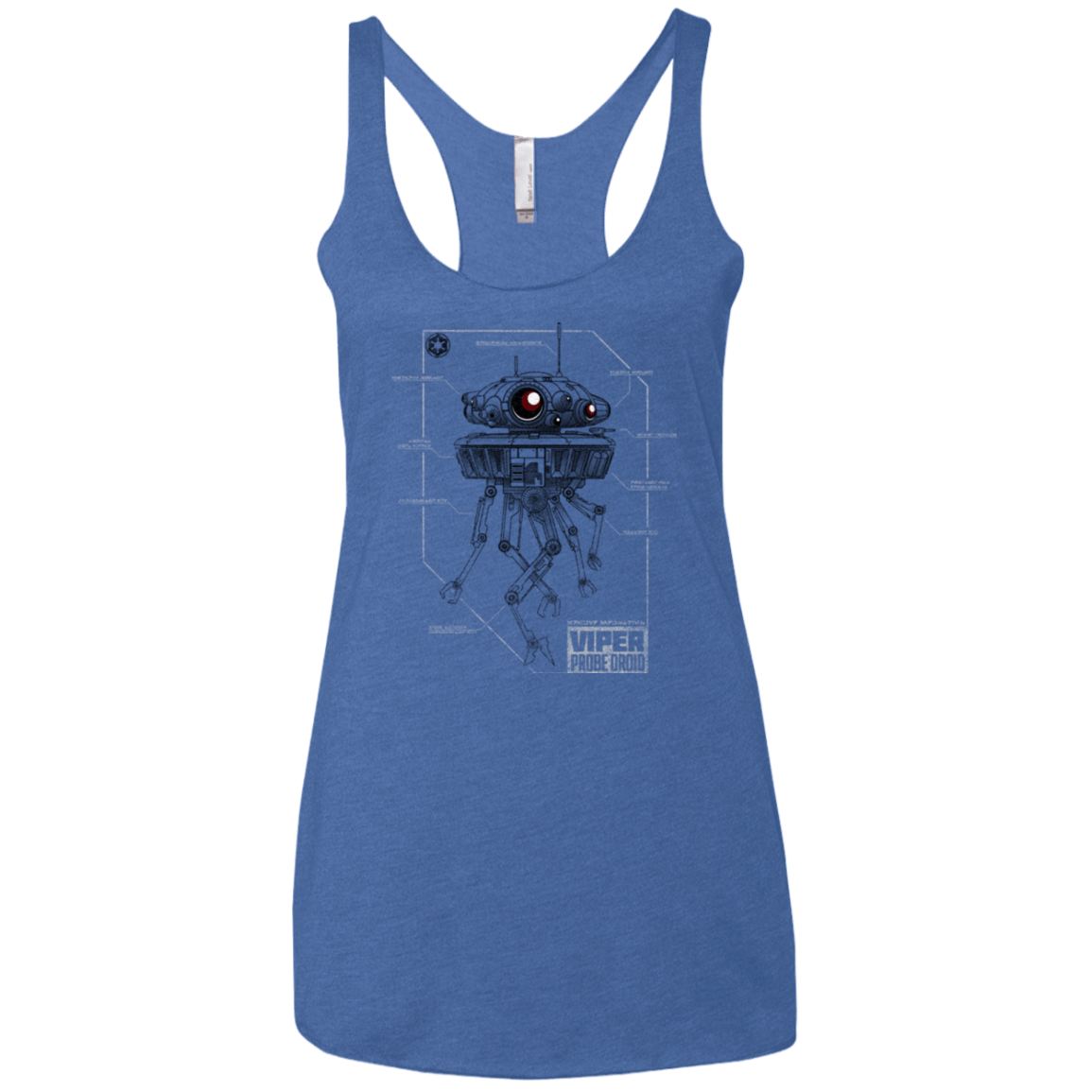 T-Shirts Vintage Royal / X-Small Probe Droid POD Women's Triblend Racerback Tank