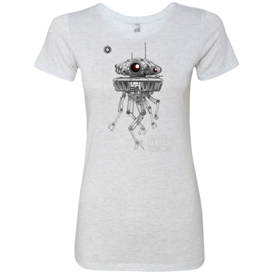 T-Shirts Heather White / S Probe Droid POD Women's Triblend T-Shirt