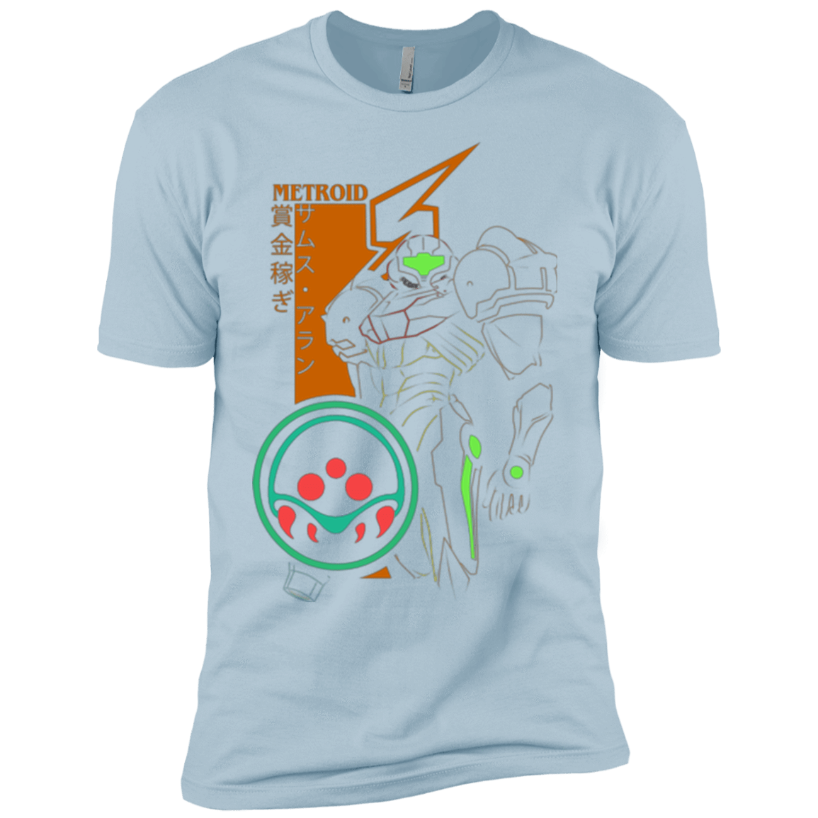 T-Shirts Light Blue / YXS Profile-METROID Boys Premium T-Shirt