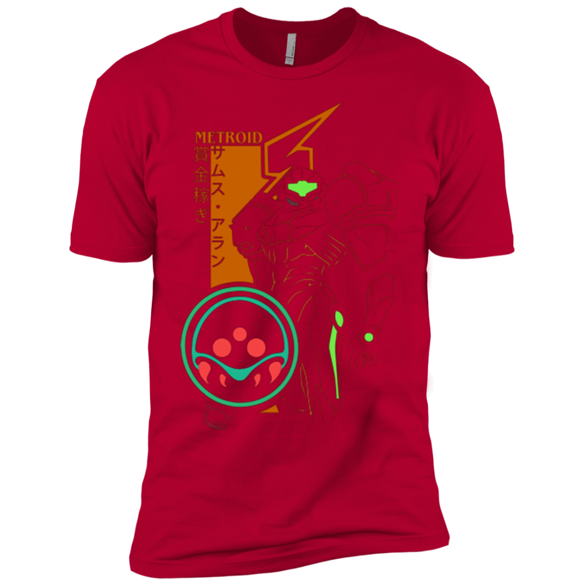 T-Shirts Red / YXS Profile-METROID Boys Premium T-Shirt