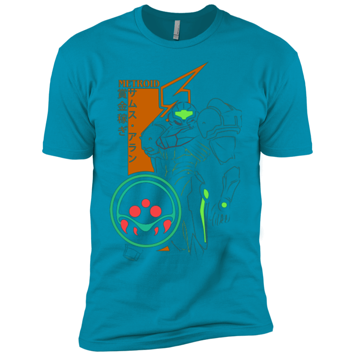 T-Shirts Turquoise / YXS Profile-METROID Boys Premium T-Shirt