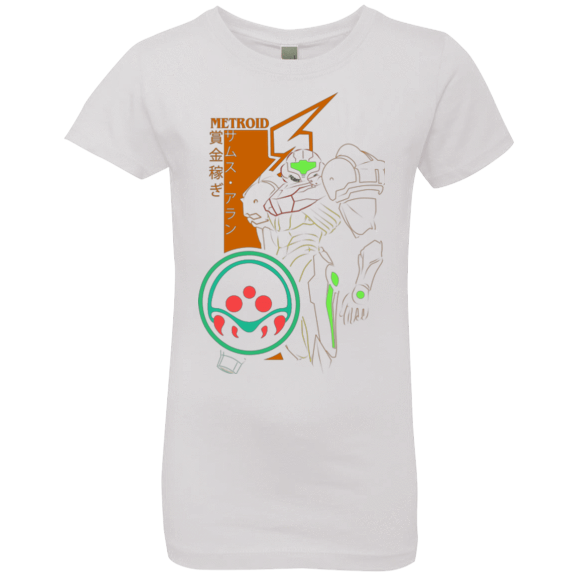 T-Shirts White / YXS Profile-METROID Girls Premium T-Shirt
