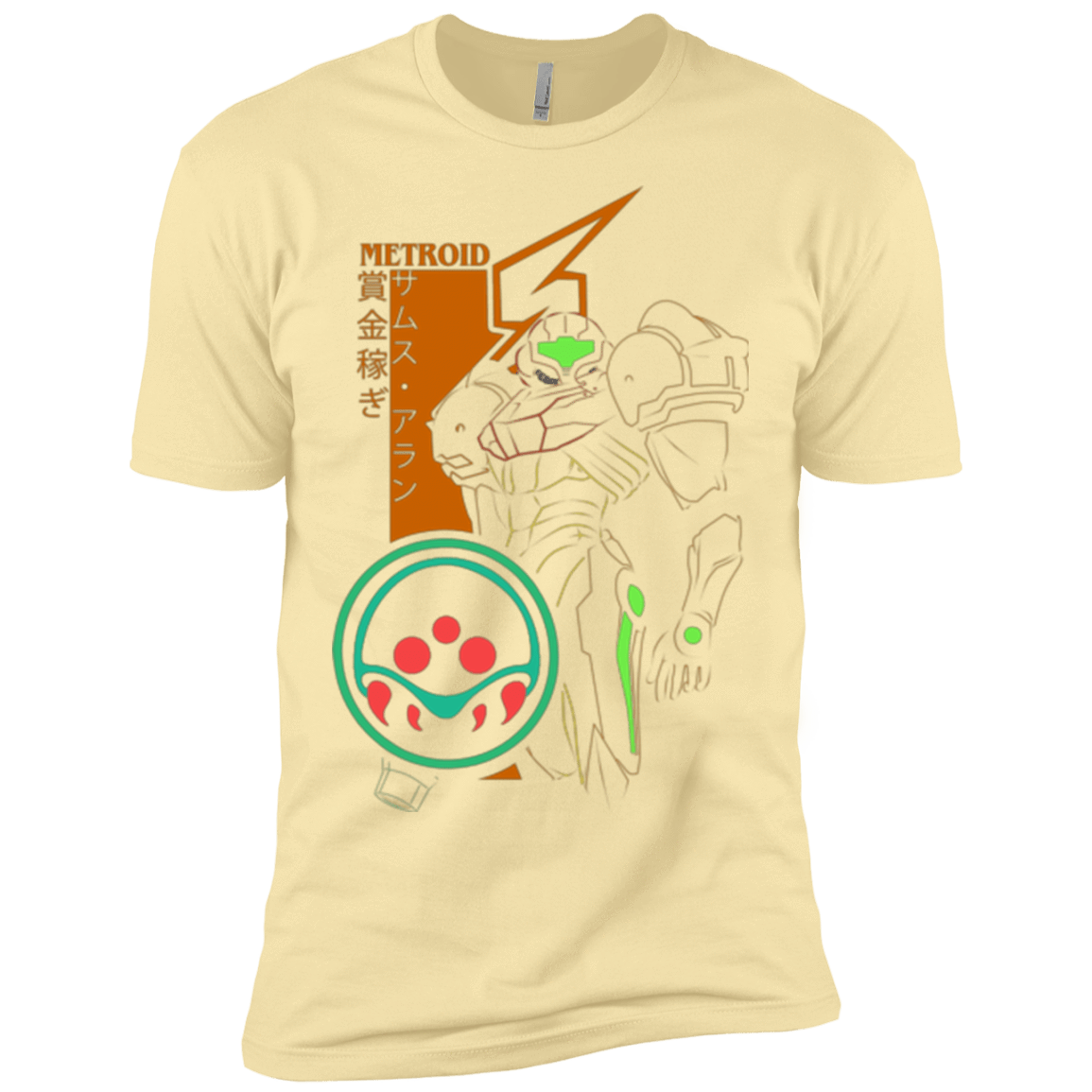 T-Shirts Banana Cream / X-Small Profile-METROID Men's Premium T-Shirt