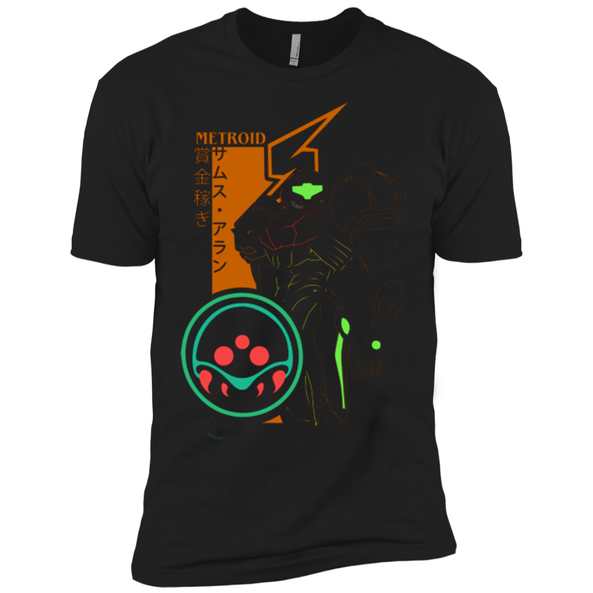 T-Shirts Black / X-Small Profile-METROID Men's Premium T-Shirt