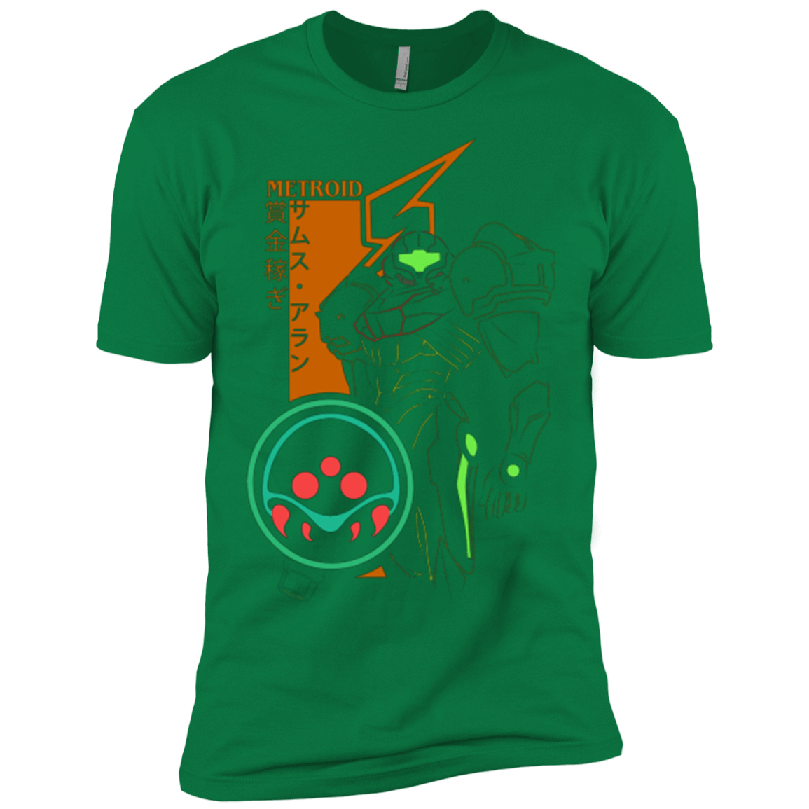T-Shirts Kelly Green / X-Small Profile-METROID Men's Premium T-Shirt