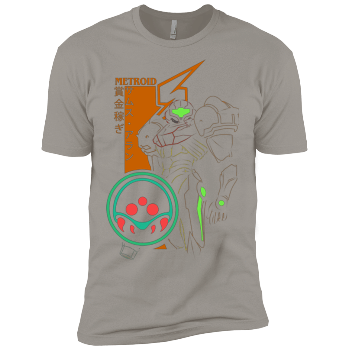 T-Shirts Light Grey / X-Small Profile-METROID Men's Premium T-Shirt
