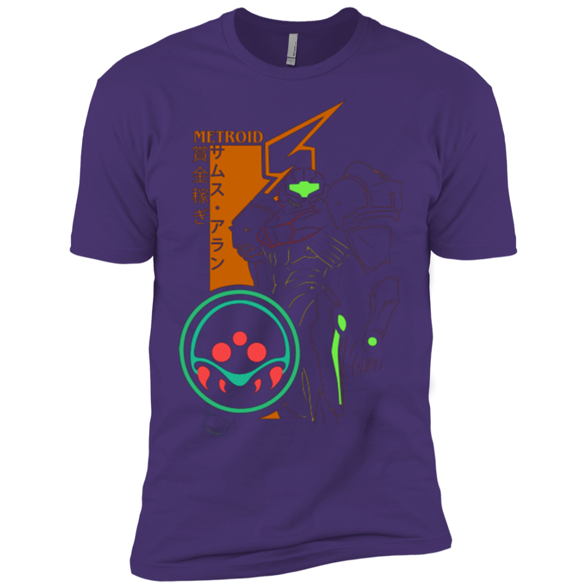 T-Shirts Purple / X-Small Profile-METROID Men's Premium T-Shirt