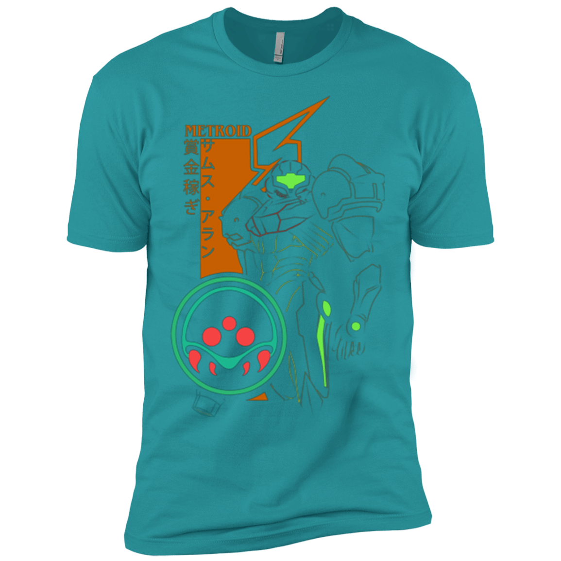 T-Shirts Tahiti Blue / X-Small Profile-METROID Men's Premium T-Shirt