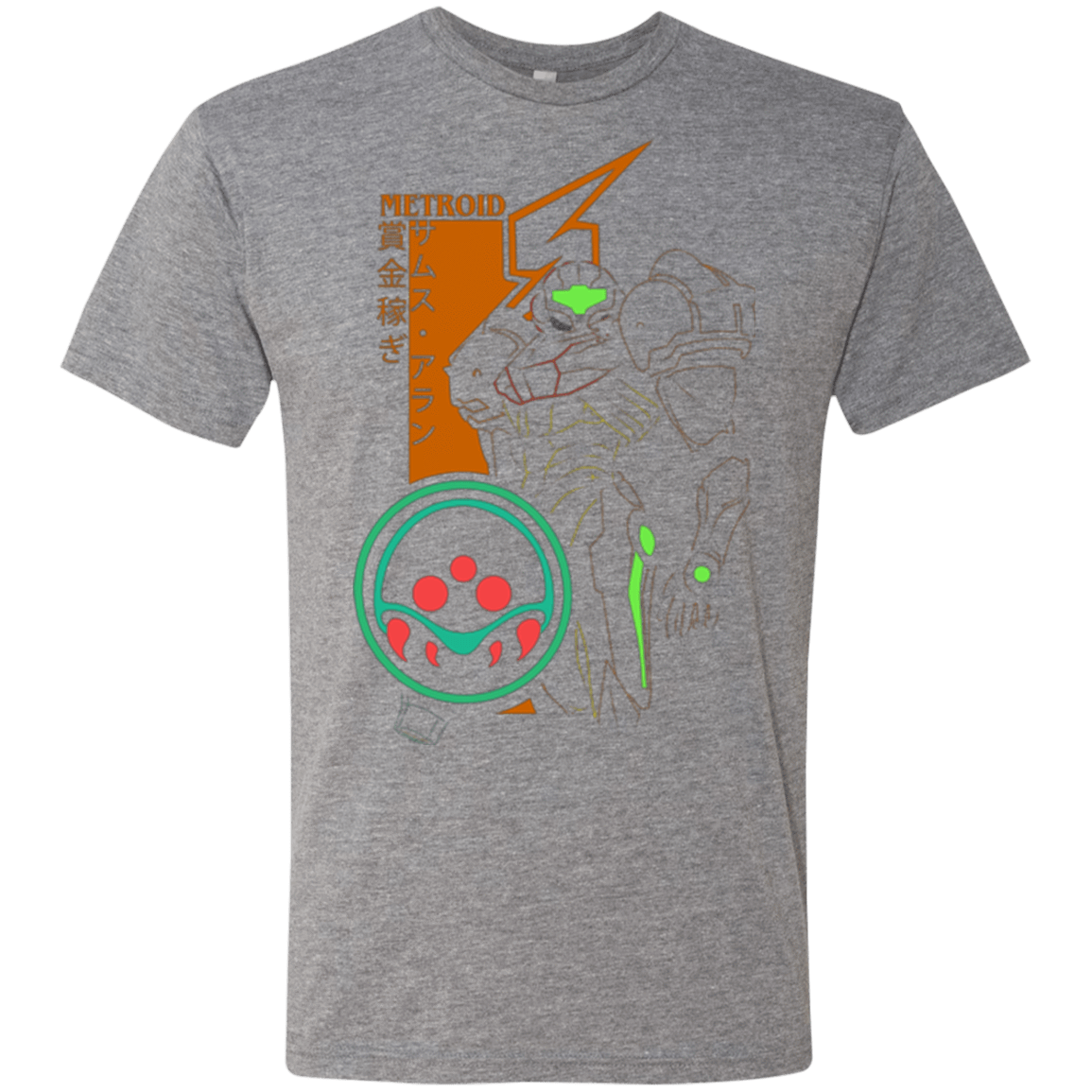 T-Shirts Premium Heather / Small Profile-METROID Men's Triblend T-Shirt