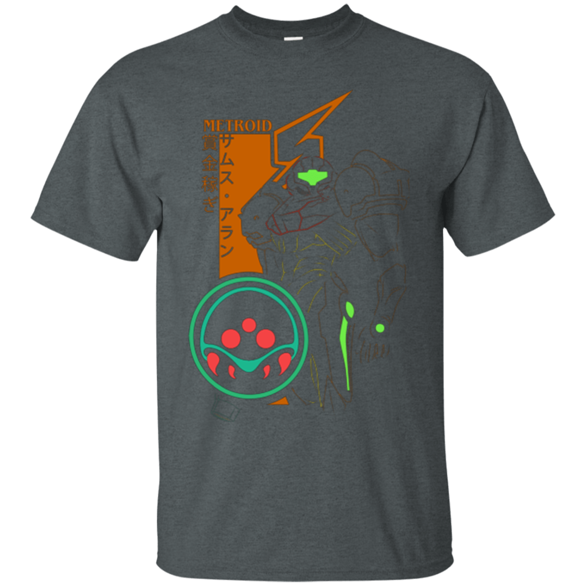 T-Shirts Dark Heather / Small Profile-METROID T-Shirt