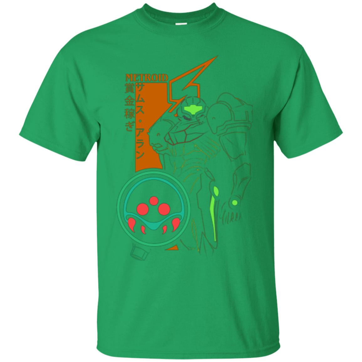 T-Shirts Irish Green / Small Profile-METROID T-Shirt