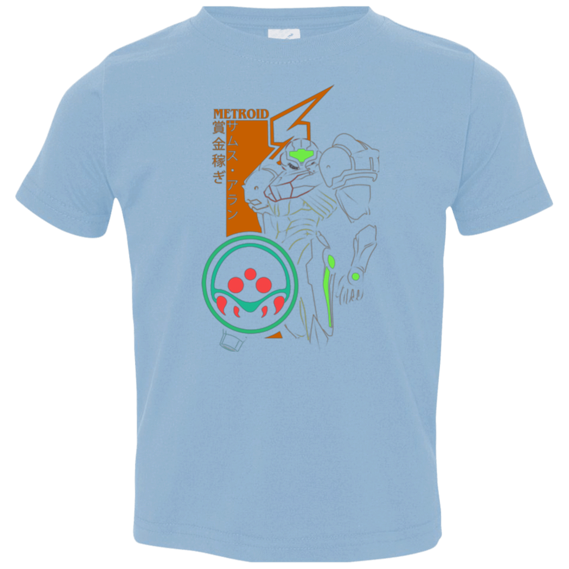 T-Shirts Light Blue / 2T Profile-METROID Toddler Premium T-Shirt